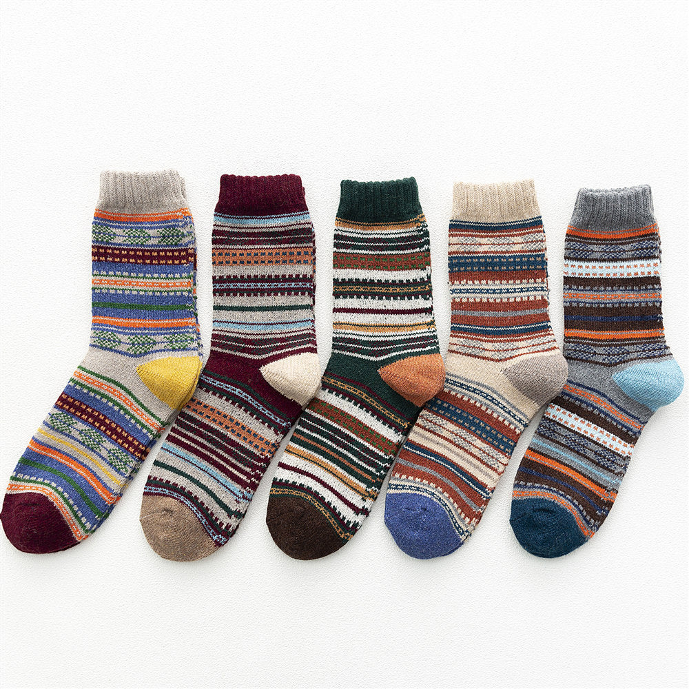 Autumn And Winter Thickened Warm Ladies Rabbit Wool Socks