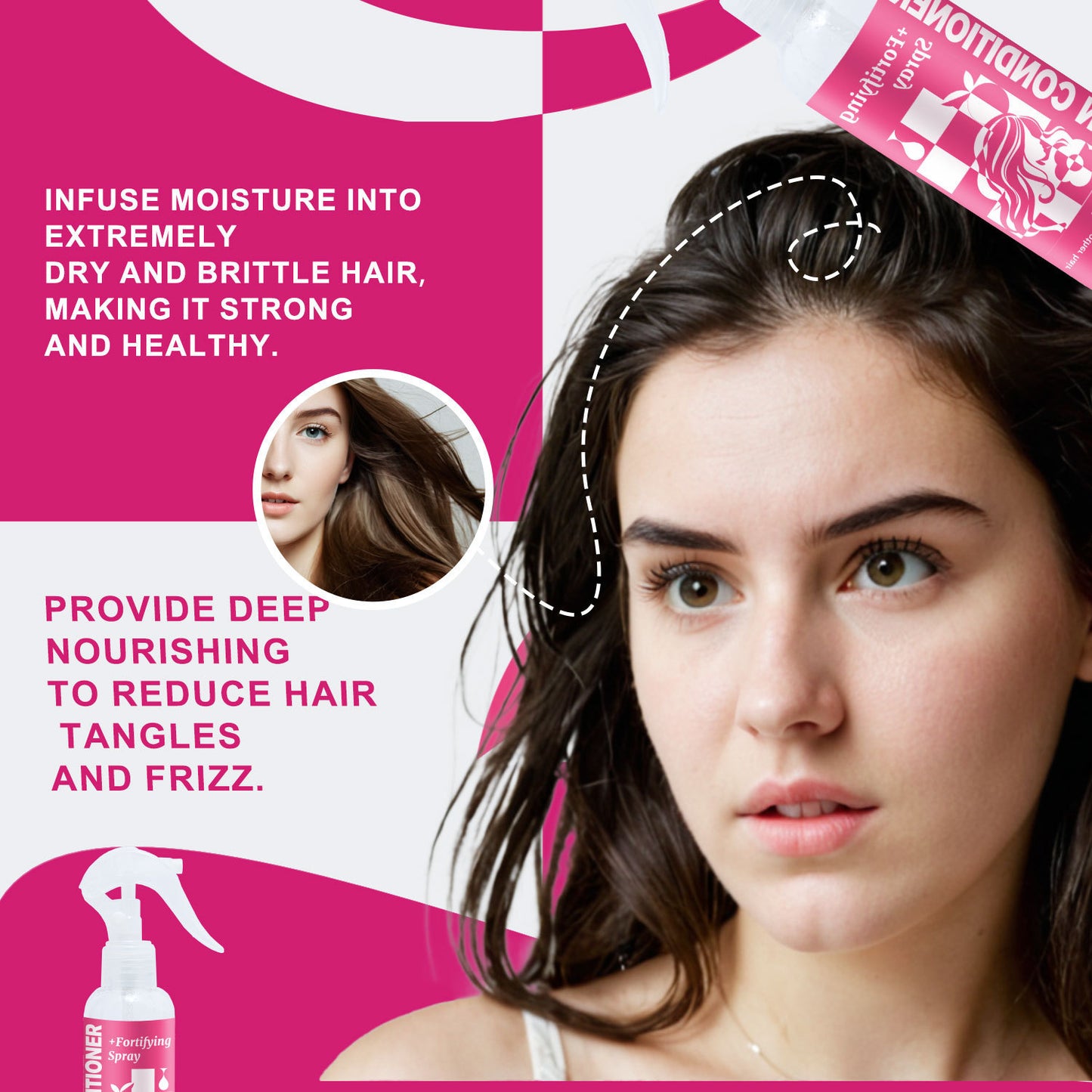 Leave-in Hair Conditioner Anti-knot Spray