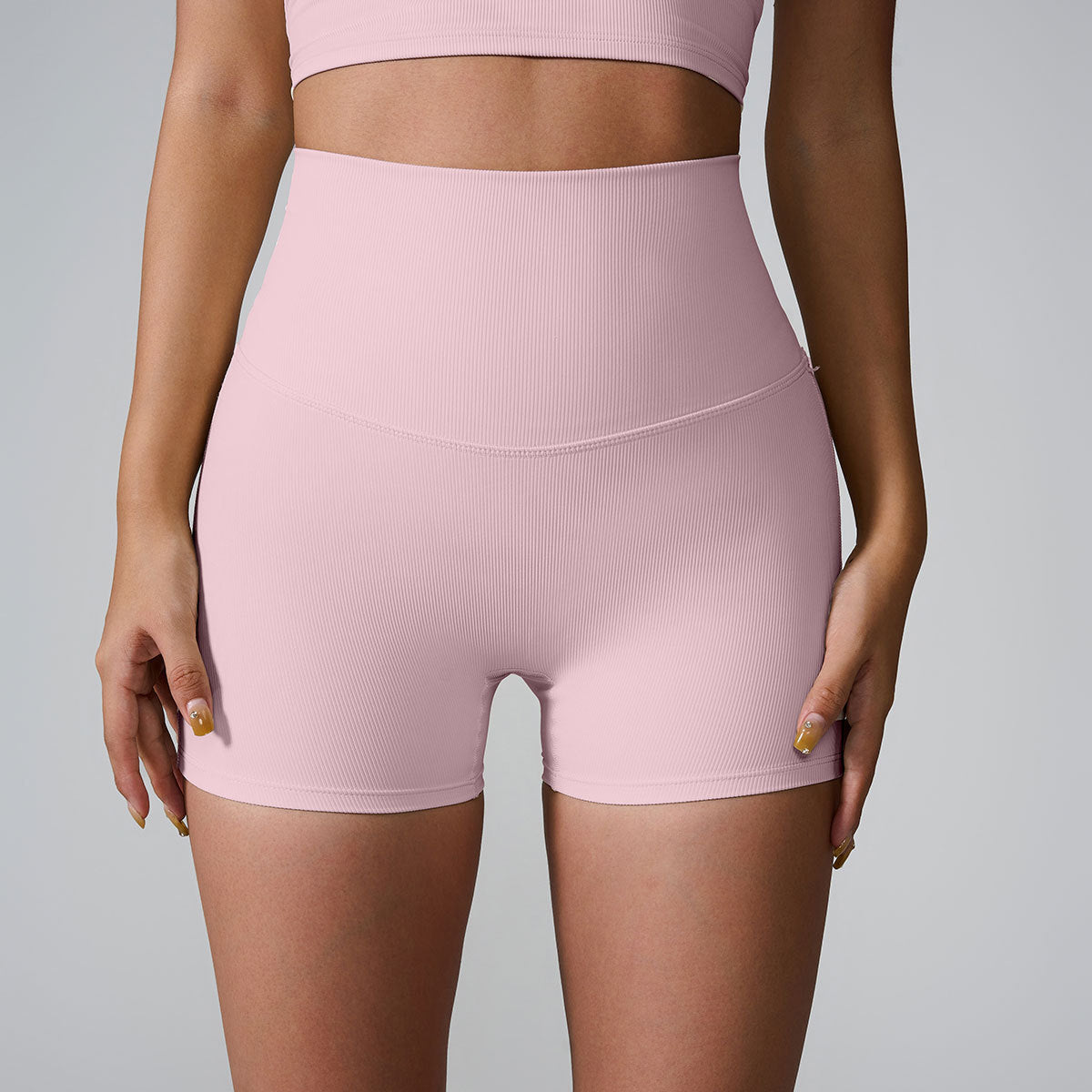 Back Cross High Waist Hip Lift Fitness Yoga Shorts Women