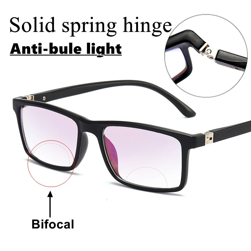 Anti-blue light double reading glasses