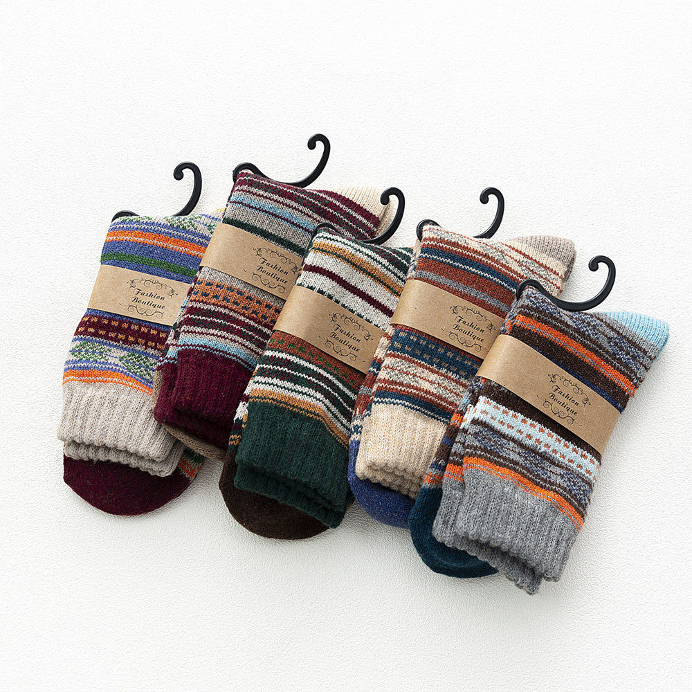 Autumn And Winter Thickened Warm Ladies Rabbit Wool Socks