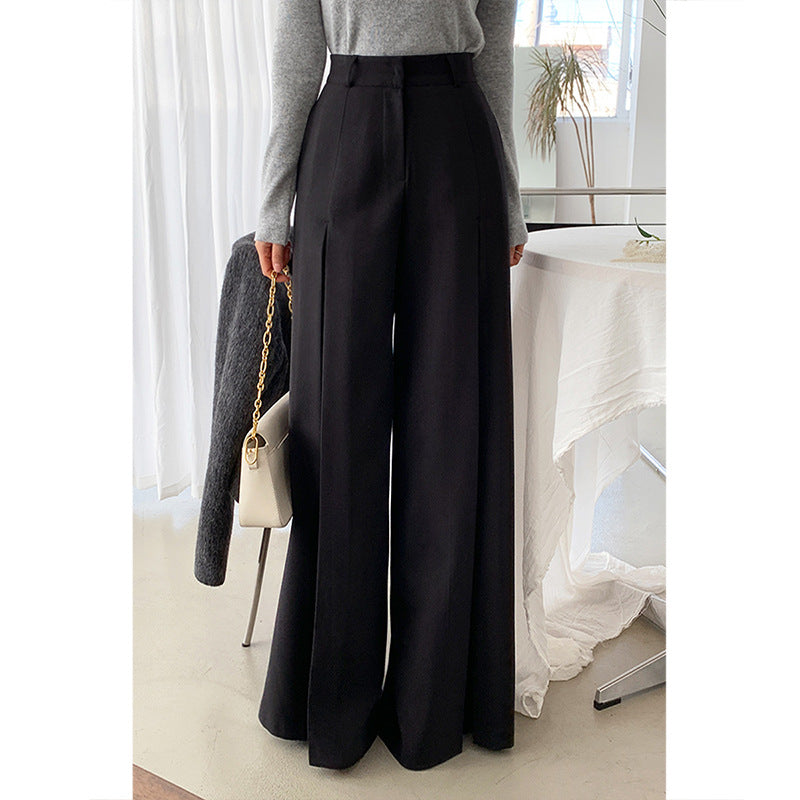 Women's New High Waist Loose High-grade Feeling Tong Qin Draping Casual Pants