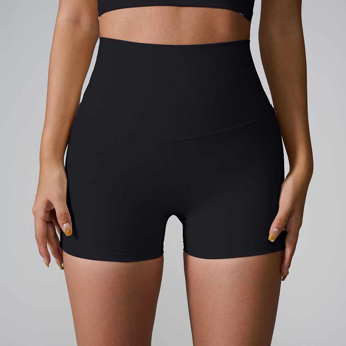 Back Cross High Waist Hip Lift Fitness Yoga Shorts Women