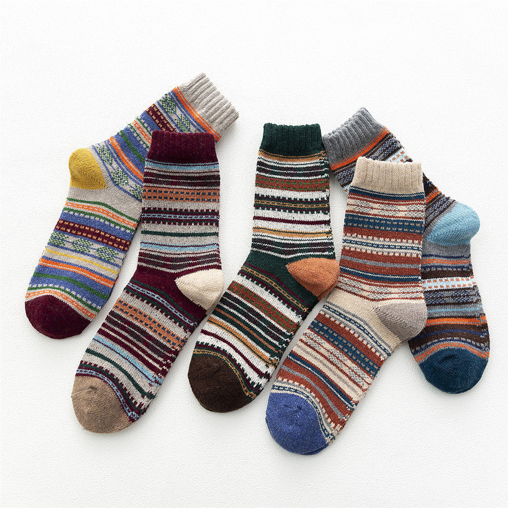 Autumn And Winter Thickened Warm Ladies Rabbit Wool Socks